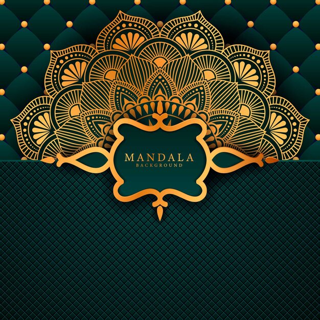 Luxe Mandala decoratieve etnische element achtergrond