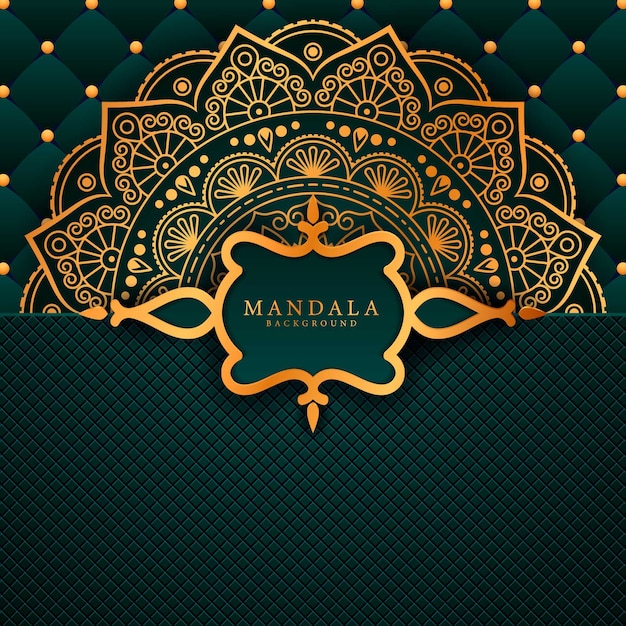 Luxe Mandala decoratieve etnische element achtergrond