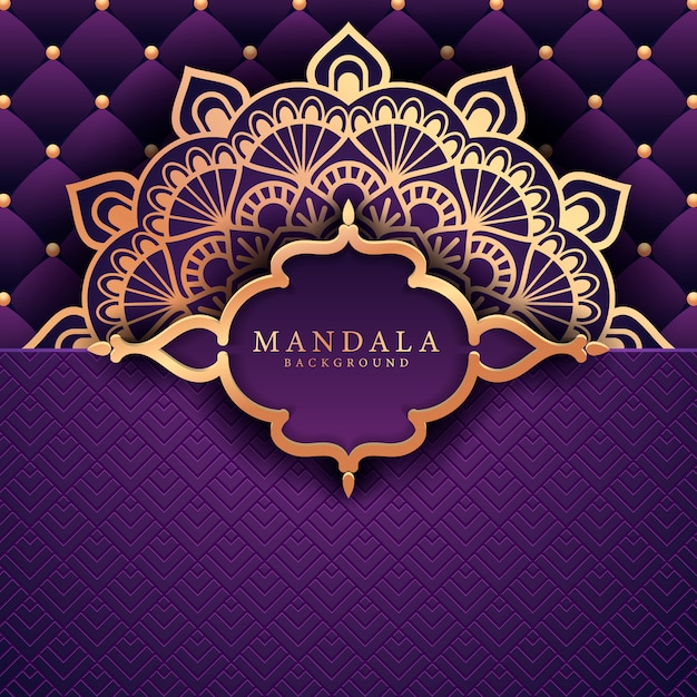 Luxe Mandala decoratieve etnische element achtergrond