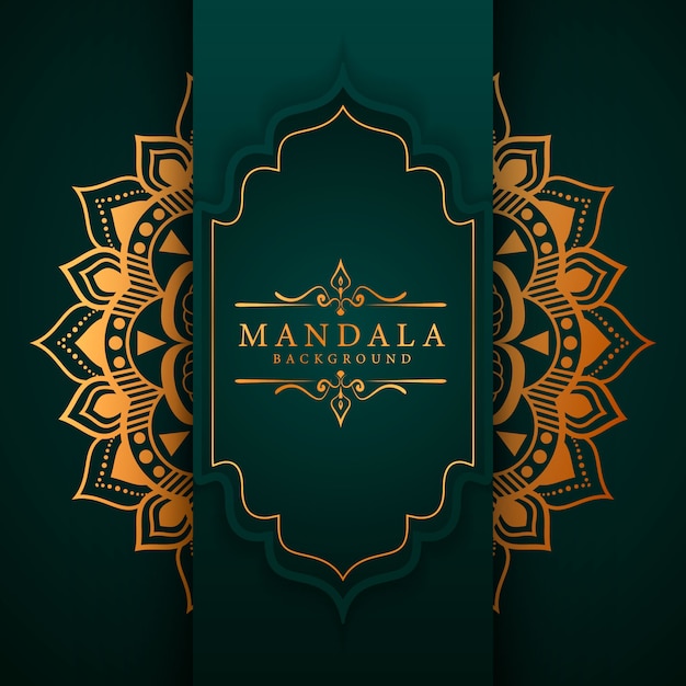 Luxe mandala decoratieve etnische element achtergrond