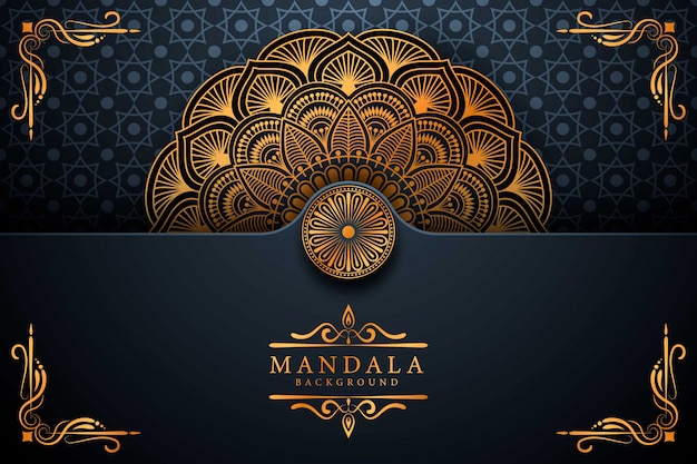 Luxe Mandala decoratieve etnische element achtergrond