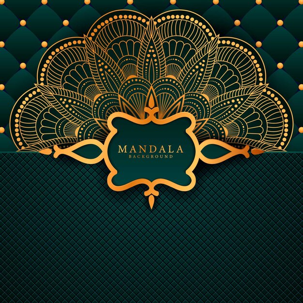 Luxe Mandala decoratieve etnische elementen achtergrond
