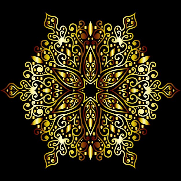 Luxe mandala kunst voor ontwerp vintage decoratie boek omslagmotief Etnisch ontwerp ornament achtergrond
