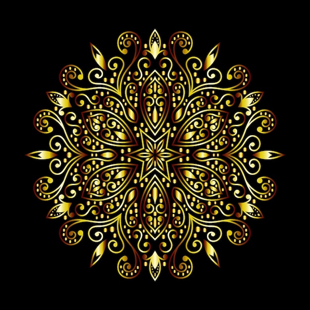 Luxe mandala kunst voor ontwerp vintage decoratie boek omslagmotief Etnisch ontwerp ornament achtergrond