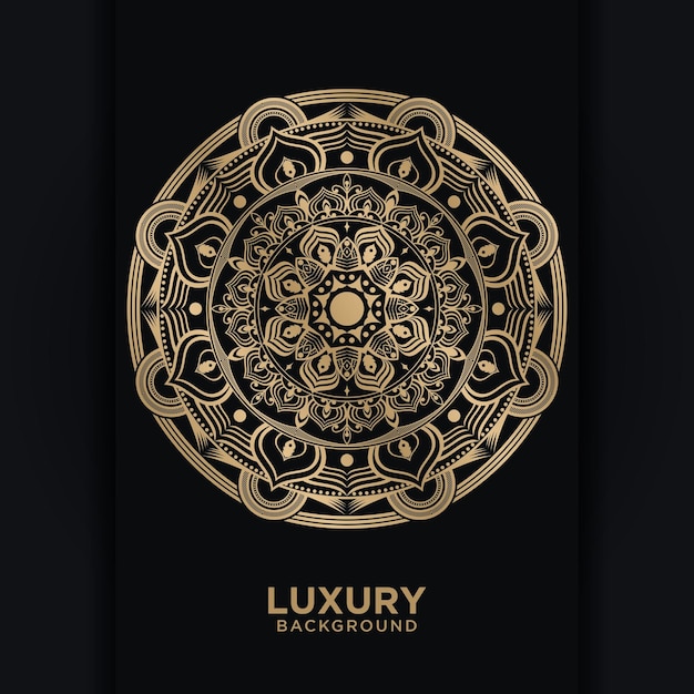 Luxe mandala lijn kunst abstract schoonheid vector design