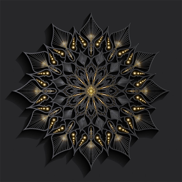 Luxe mandala met 3D-effect