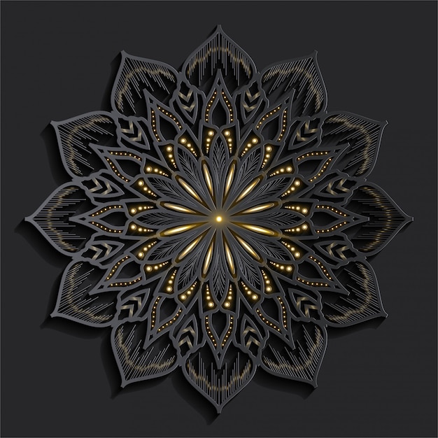 Luxe mandala met 3D-effect