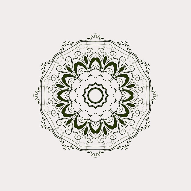 Luxe mandala ontwerp achtergrond in kleur