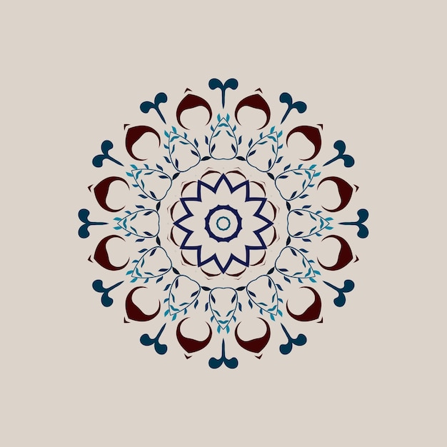 Luxe mandala ontwerp achtergrond in kleur