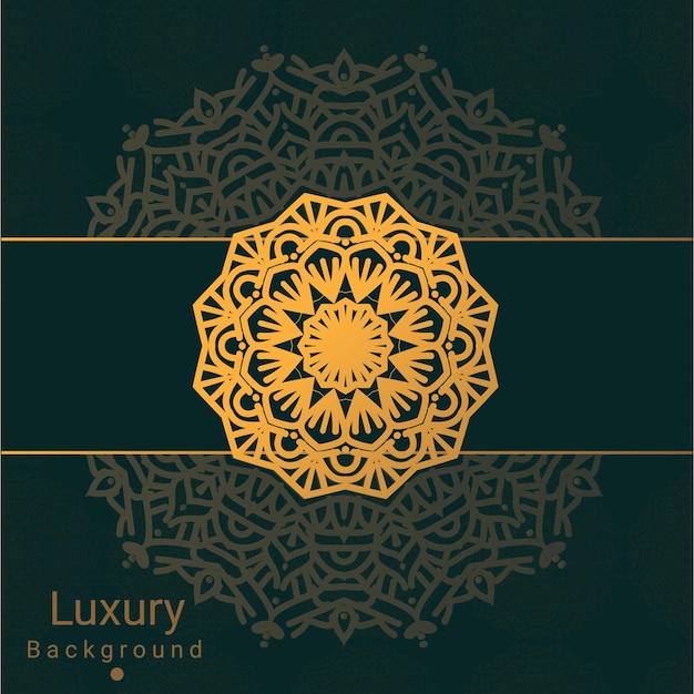 Luxe mandala ontwerp achtergrond