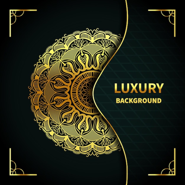 Luxe mandala ontwerp kleur achtergrond