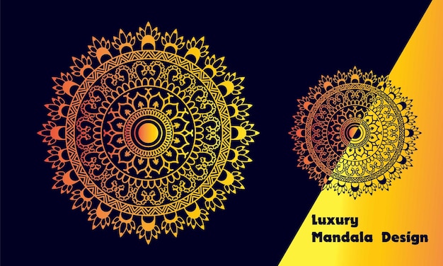 luxe mandala ontwerp vector achtergrond vintage abstract bloemmotief ontwerp