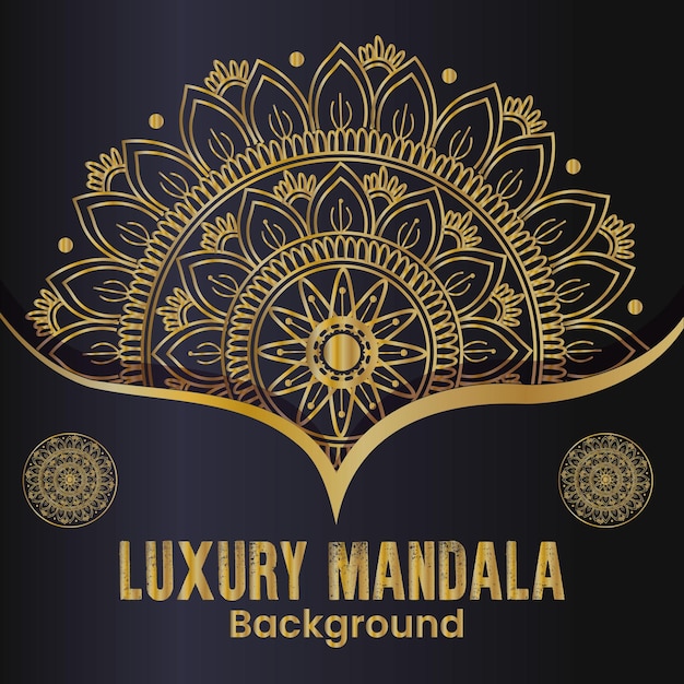 Vector luxe mandala-ontwerp