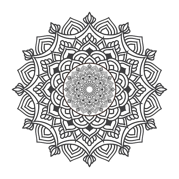 Vector luxe mandala-ontwerp