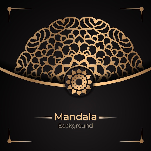 Vector luxe mandala ontwerp