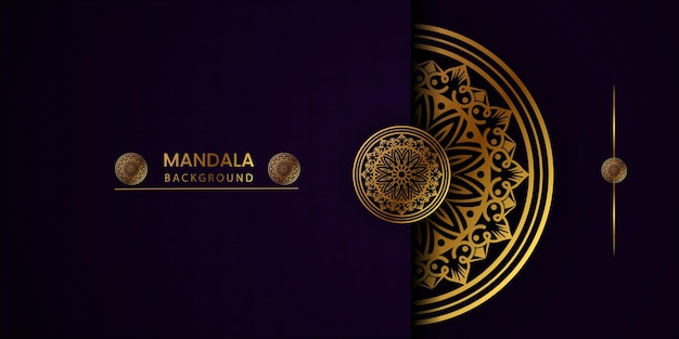 Vector luxe mandala-ontwerp