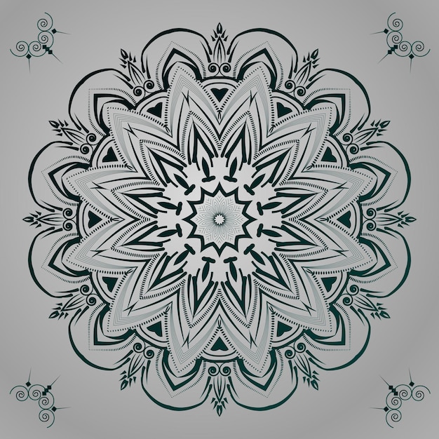 Vector luxe mandala-ontwerp