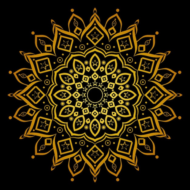 Vector luxe mandala ontwerp