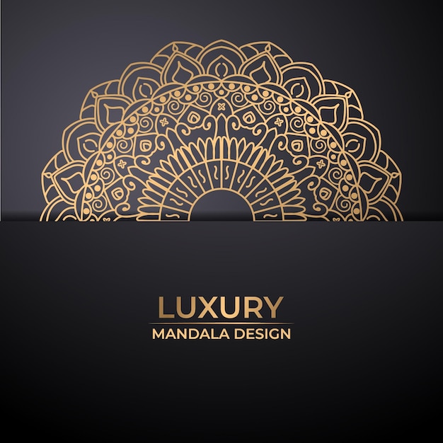 Vector luxe mandala ontwerp