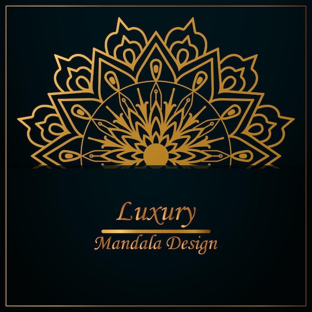 Vector luxe mandala ontwerp