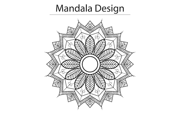 Vector luxe mandala ontwerp