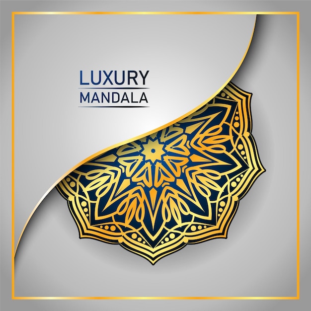 Luxe mandala-ontwerpsjabloon