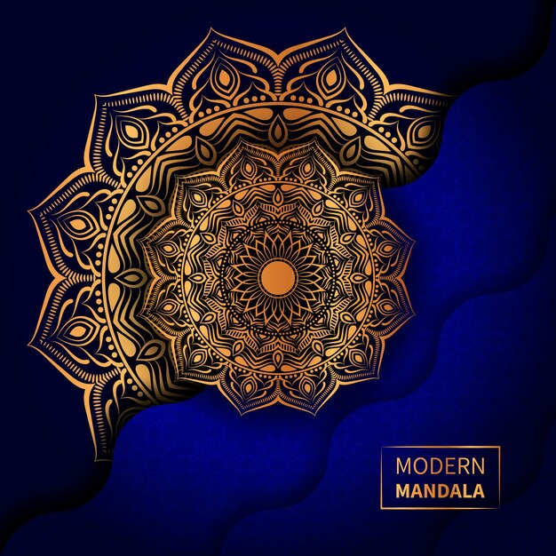 Luxe mandala-ontwerpsjabloon