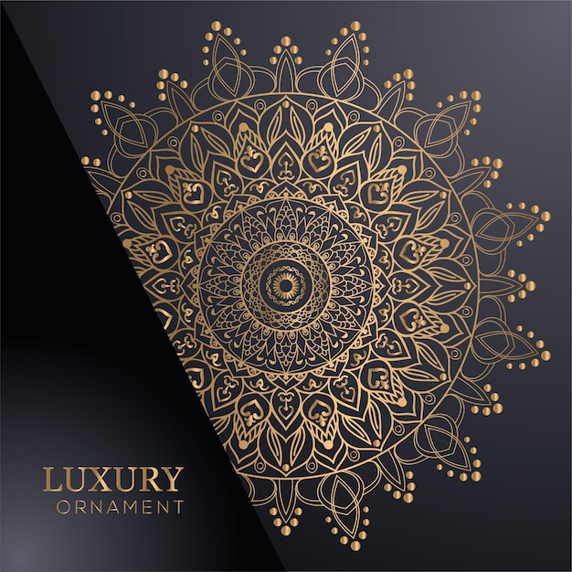 Luxe mandala ontwerpsjabloon