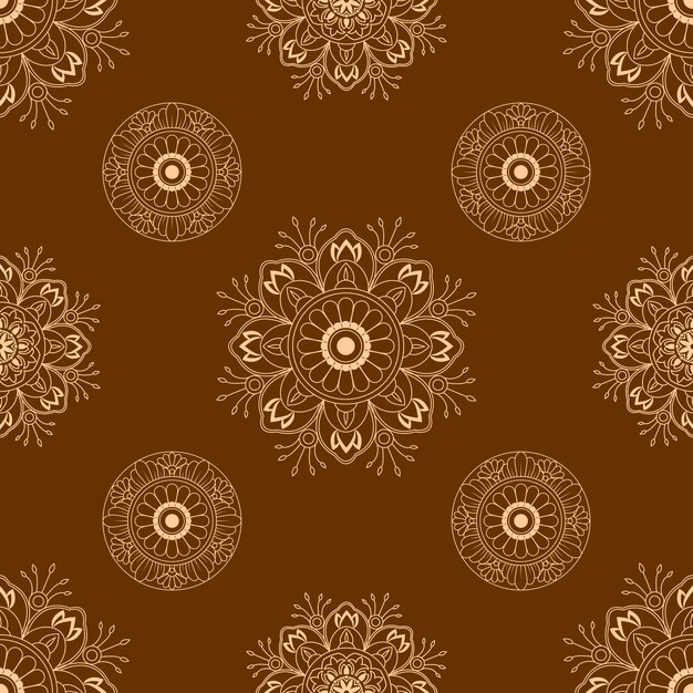 Luxe mandala patroon textuur ontwerp