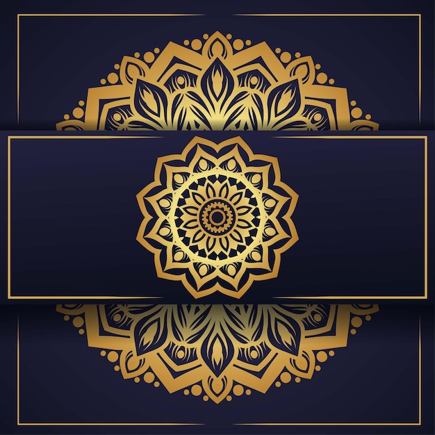 Luxe mandala ronde ornament patroon achtergrond