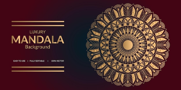 Luxe Mandala sjabloon vectorillustraties