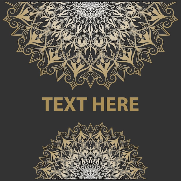 Vector luxe mandala vector handtekening