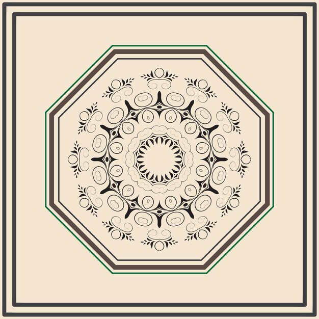 Luxe mandala vectorontwerp