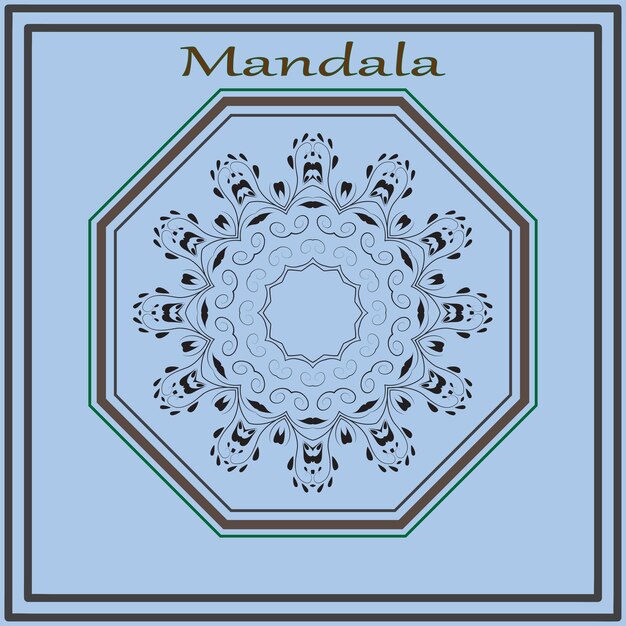 Luxe mandala vectorontwerp