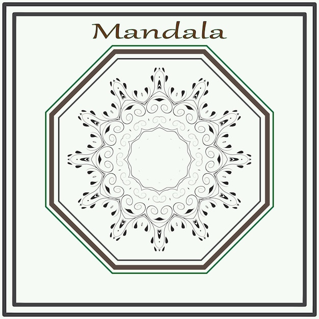 Luxe mandala vectorontwerp