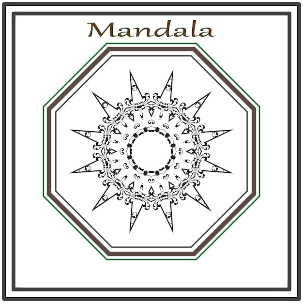 Vector luxe mandala vectorontwerp