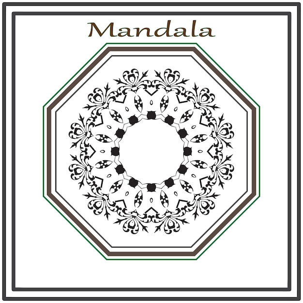 Luxe mandala vectorontwerp