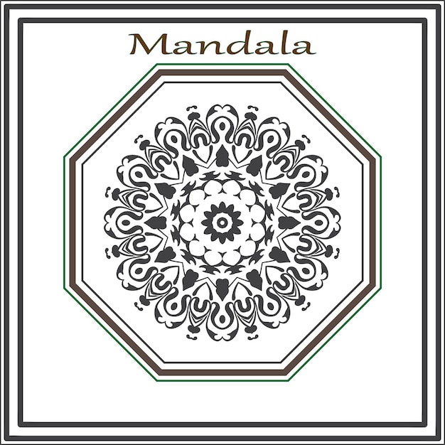 Luxe mandala vectorontwerp