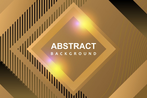 Luxe modern abstract geometrisch ontwerp als achtergrond met gouden kleuren