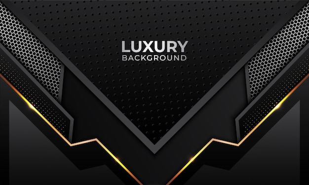 Luxe moderne achtergrond met gouden kleurencombinatie