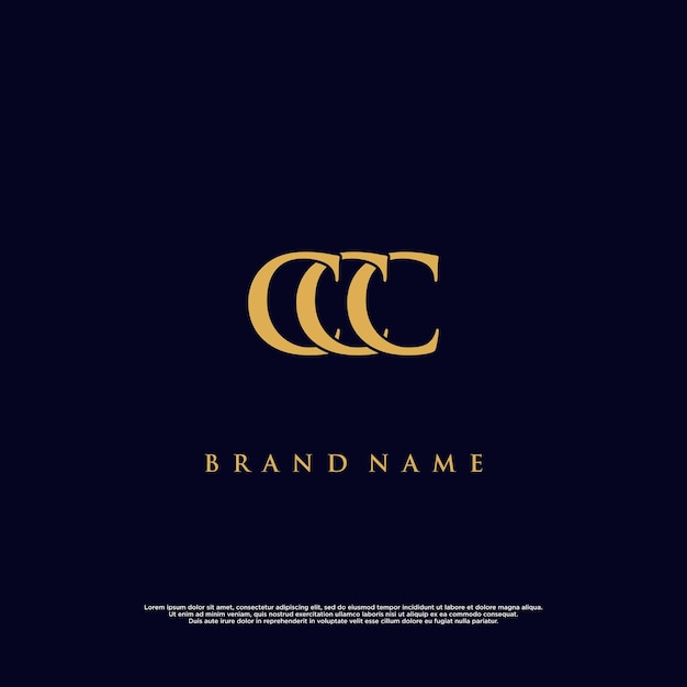 Luxe moderne combinatie CCC abstract vector logo