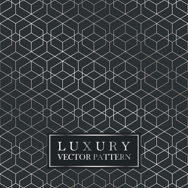 Luxe naadloze geometrische patroon raster verloop textuur Donkere vintage vector background