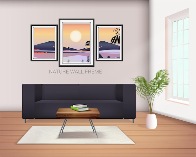 Luxe natuurmuur en slaapkamerontwerp