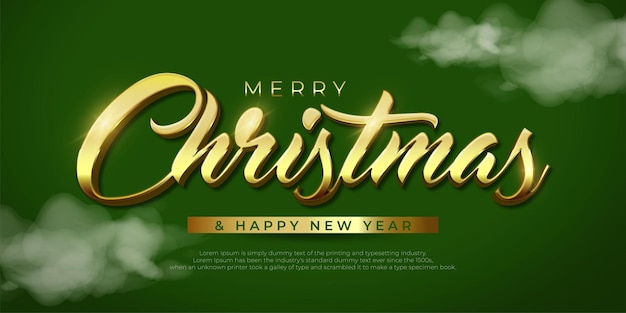 Luxe ontwerp en gouden letters stijl voor kerst achtergrond viering