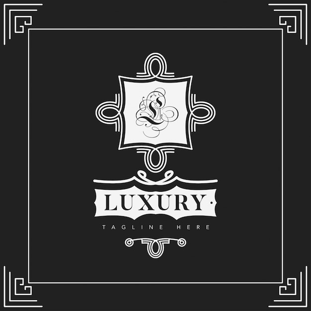 Vector luxe ornament banner sjabloon