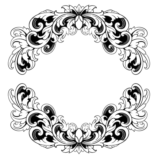 Vector luxe ornament floral vector illustratie