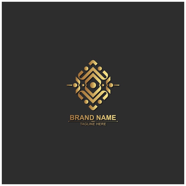 luxe ornament logo lijn kunst