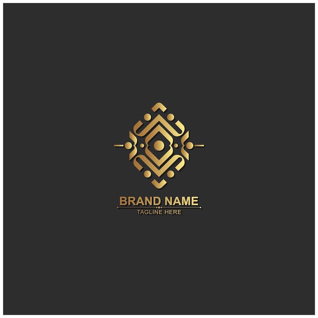 Vector luxe ornament logo lijn kunst