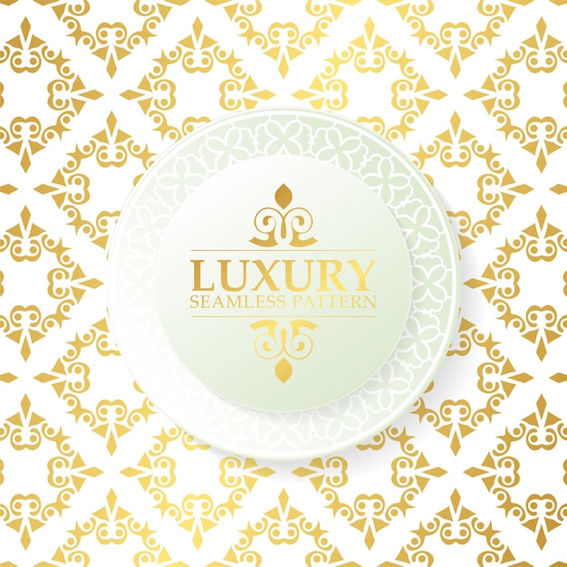 Luxe ornament patroon ontwerp achtergrond