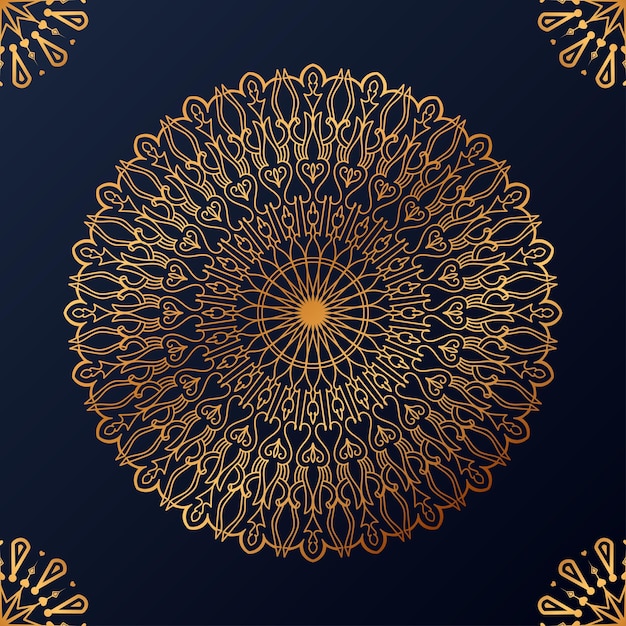 Luxe ornamentele mandala ontwerp achtergrond